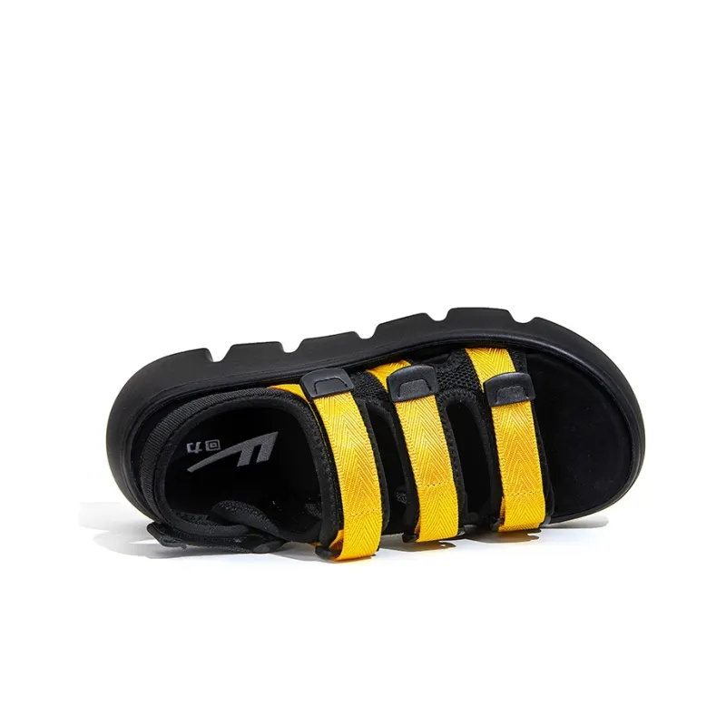 WARRIOR Beach Sandals Women's Black Yellow-2