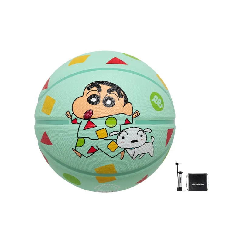 Wild Child Club x SHINCHAN Rubber Basketball Mint Green Size 7 Ball Training Unisex-0