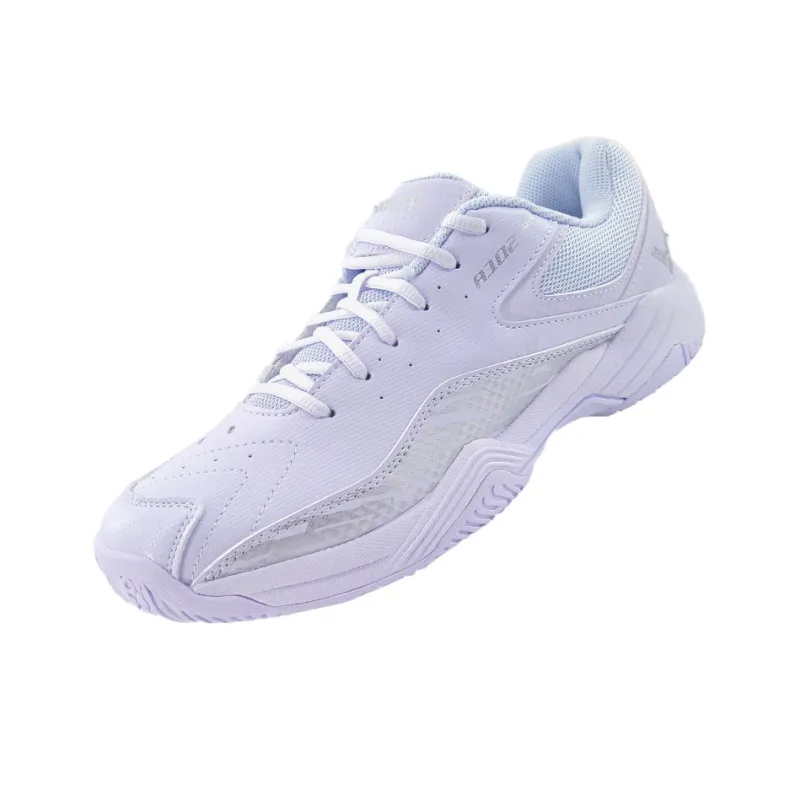 VICTOR Balance Boots A102 Cushioning Wear Resistant Badminton Shoes Unisex White Silver-2