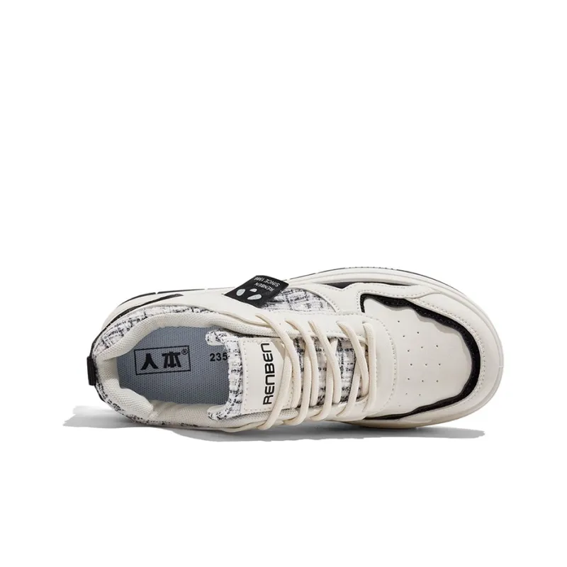 RENBEN Lightweight Height Increasing Low Top Skateboard Shoes Women's-3
