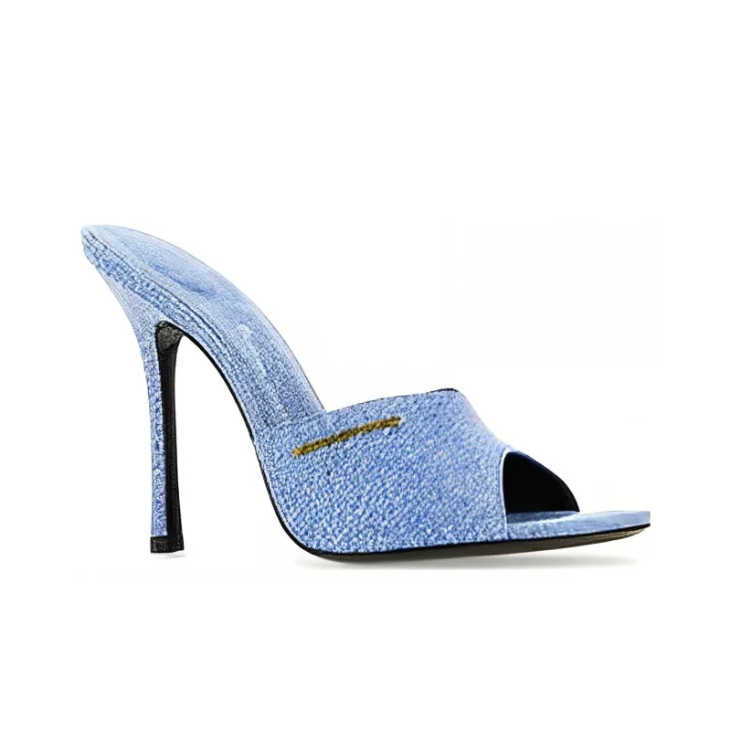 Alexander Wang Slide Slippers Women's Blue-2