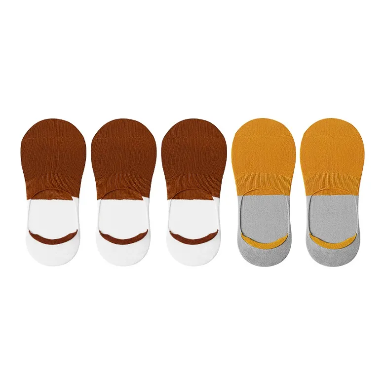 LUOLIAN No Show Socks Unisex 1 Set 5 Pack-3