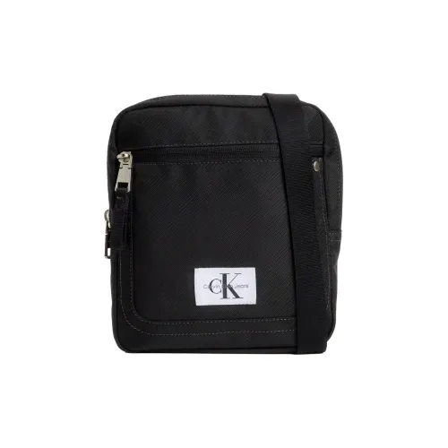 CALVIN KLEIN Recycled Polyester Shoulder Bag, Crossbody Bag Men's Black