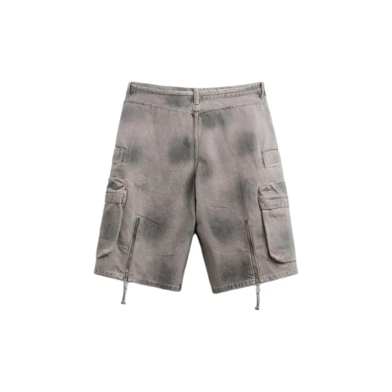 ZARA Denim Shorts Men's Dark Gray-1
