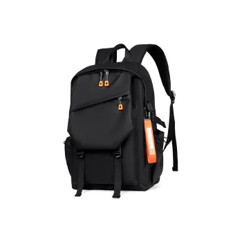 NIGEER Durable Fabric Backpack Regular Unisex Black/Gray