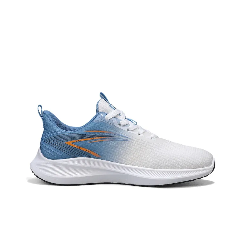 WARRIOR Running Shoes Men Low Top White/Blue-1