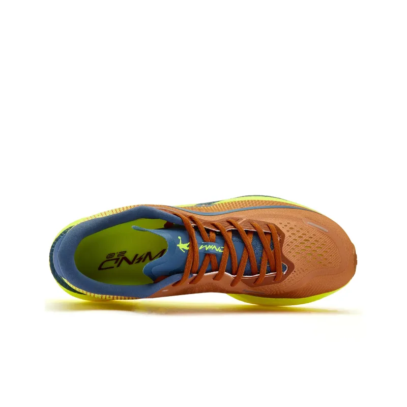 QIAODAN Strong Winds 2.0 Cushioned Slip Resistant Abrasion Resistant Low Top Running Shoes Men's Bright Yellow-3