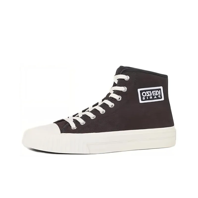 KENZO High-Top Skateboard Shoes Men's Black-0