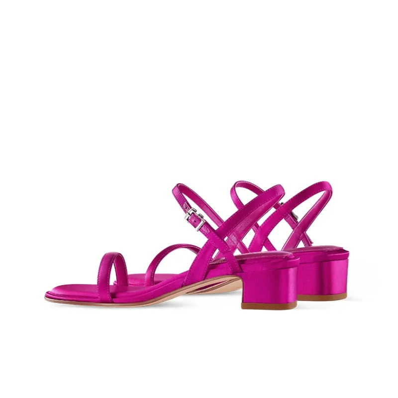 7or9 Freud Strap Sandals 3.5cm Women's Rose Red-3