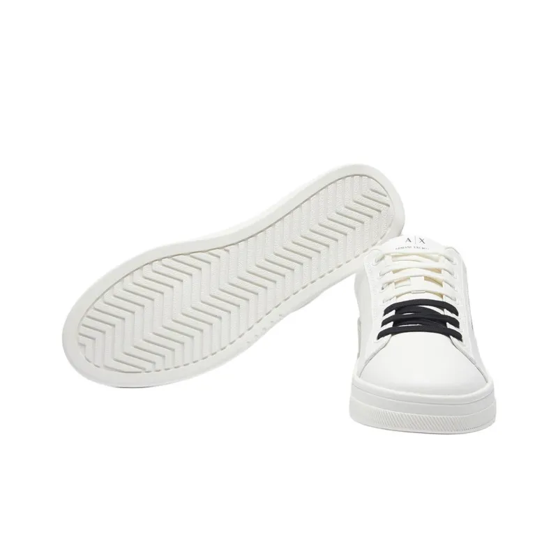 ARMANI EXCHANGE Double-coloured Laces Leather Sneakers-3