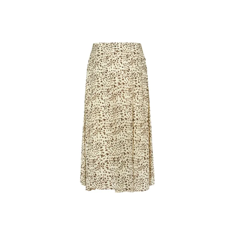 MOCO Casual Long Skirts Women's Multicolor Leopard-1