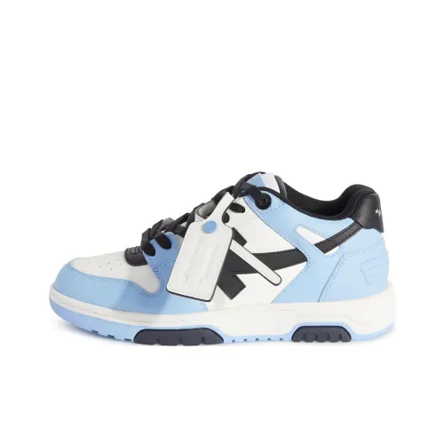 OFF WHITE Out Of Office Ooo Low Tops Light Blue Black Women's