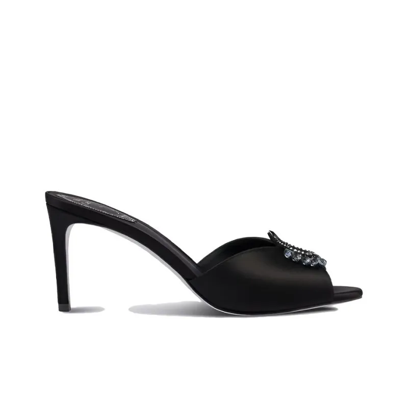 RENE CAOVILLA Chantel Stylish Sandals Women's Black-1