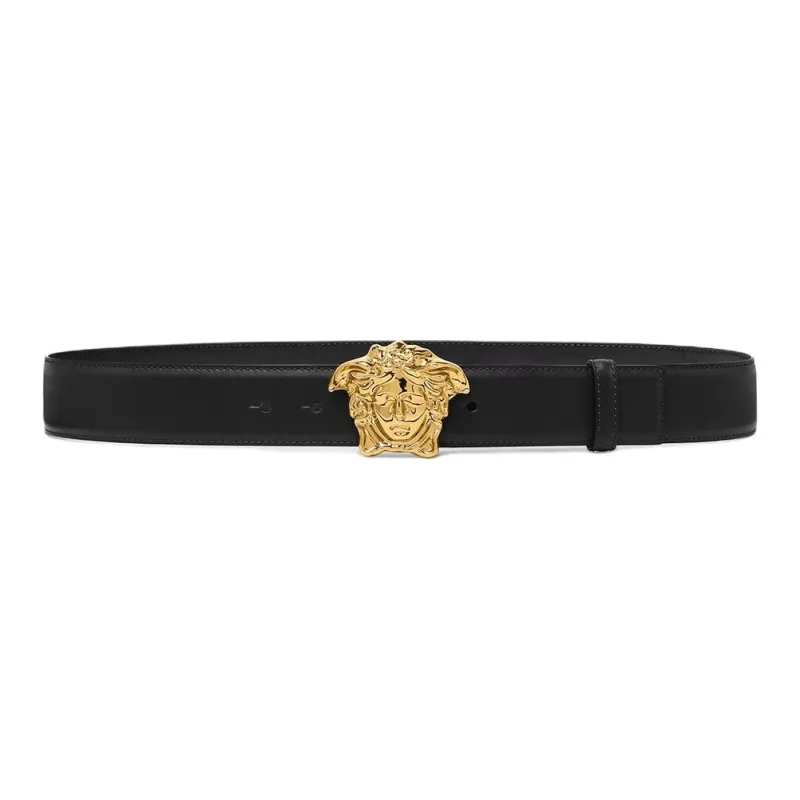 VERSACE Palazzo Belt With Medusa Buckle Ruthenium tone-0