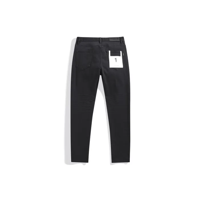 PEACEBIRD MEN Jeans Men Black 1 Classic Tight Fit-1