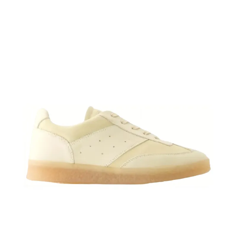 MM6 Maison Margiela Panelled Lace-Up Sneakers Women's-1