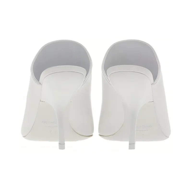 FERRAGAMO Slide Slippers Women's White-4