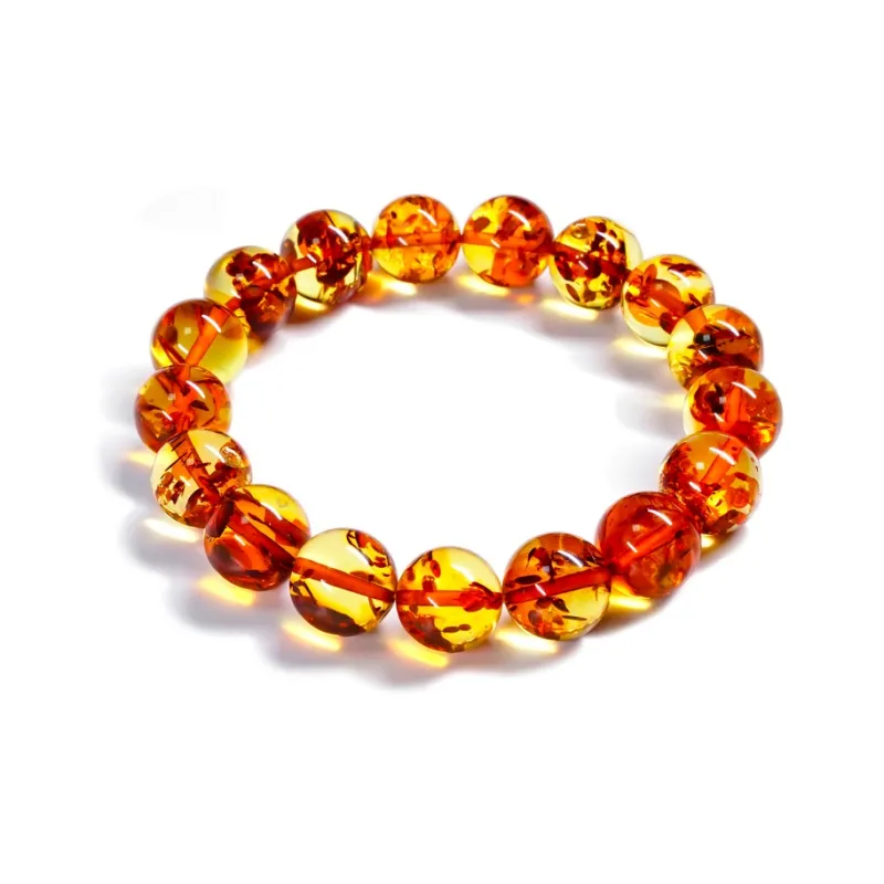GOLDFISH ALLEY Amber Beeswax Jade Bracelets Unisex-12