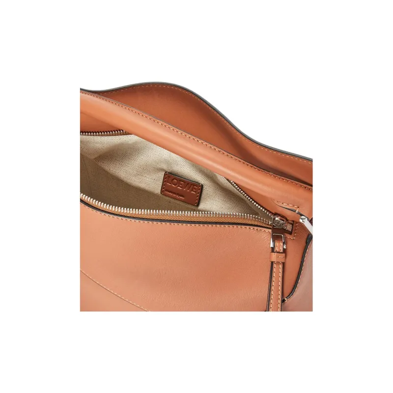 LOEWE Puzzle Calfskin Crossbody Bag, Shoulder Bag Tubas Women's Tan-6