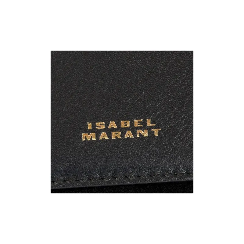 ISABEL MARANT Suede One Shoulder Handbags Women's Black-4