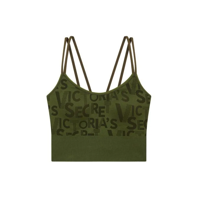 Victoria's Secret Tank Top Women's Army Green-0