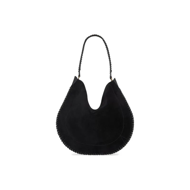 ISABEL MARANT Suede One Shoulder Handbags Women's Black-3