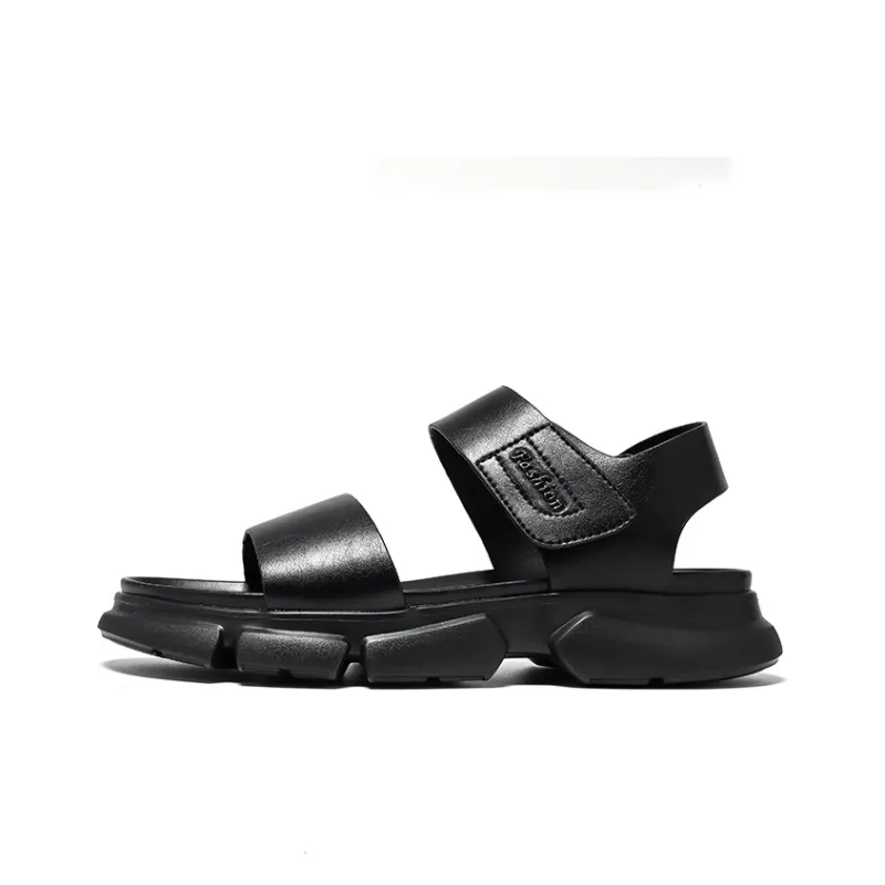 Chi Wolf Beach Sandals Unisex Black-0