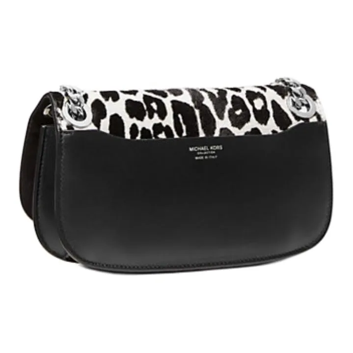 MICHAEL KORS Christie Mini Leopard Print Calf Hair And Leather Envelope Bag-1