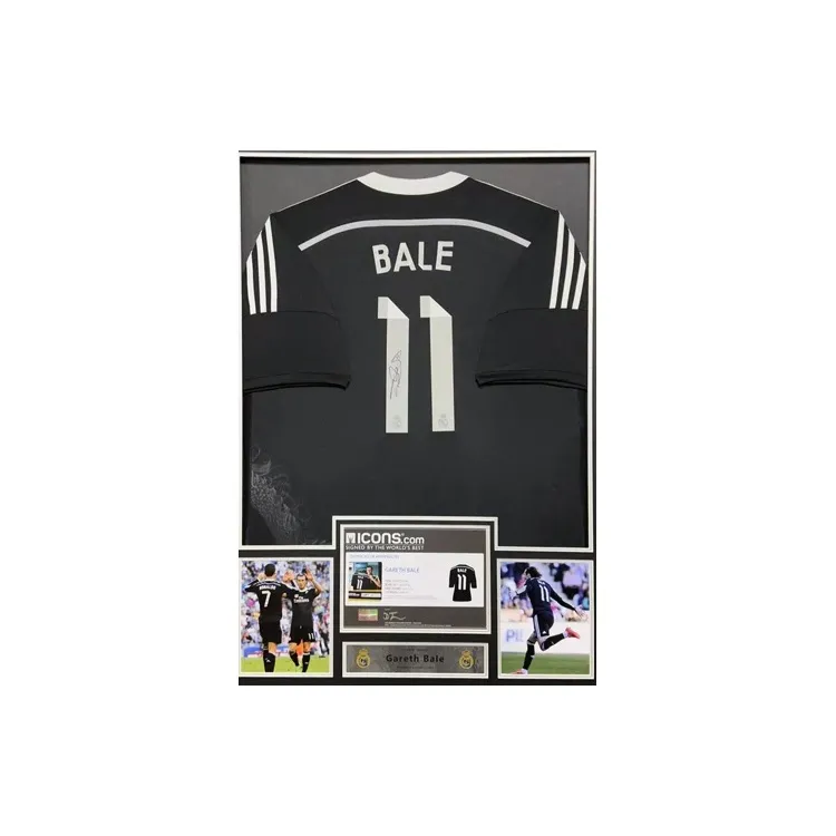Huayitaojin Real Madrid Fan Edition Jersey Officially Signed Company With Icons Certificate Framed 103x73cm-1