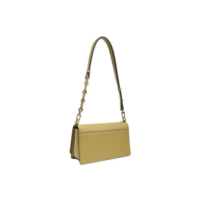 HONGU Split Cow Leather Bonded Synthetic Leather Small Square Bag Crossbody Bag Shoulder Bag Women's Brown-3
