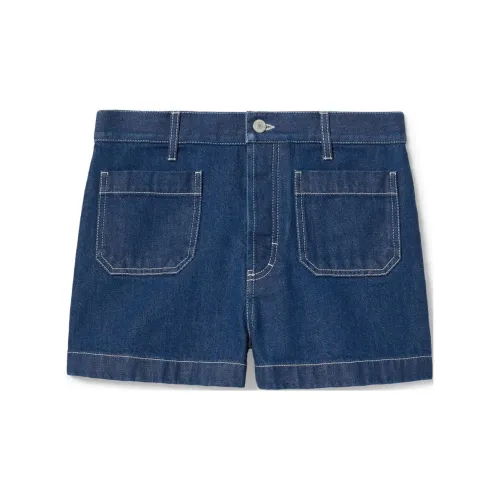 GUCCI Denim Shorts Women's Dark Blue