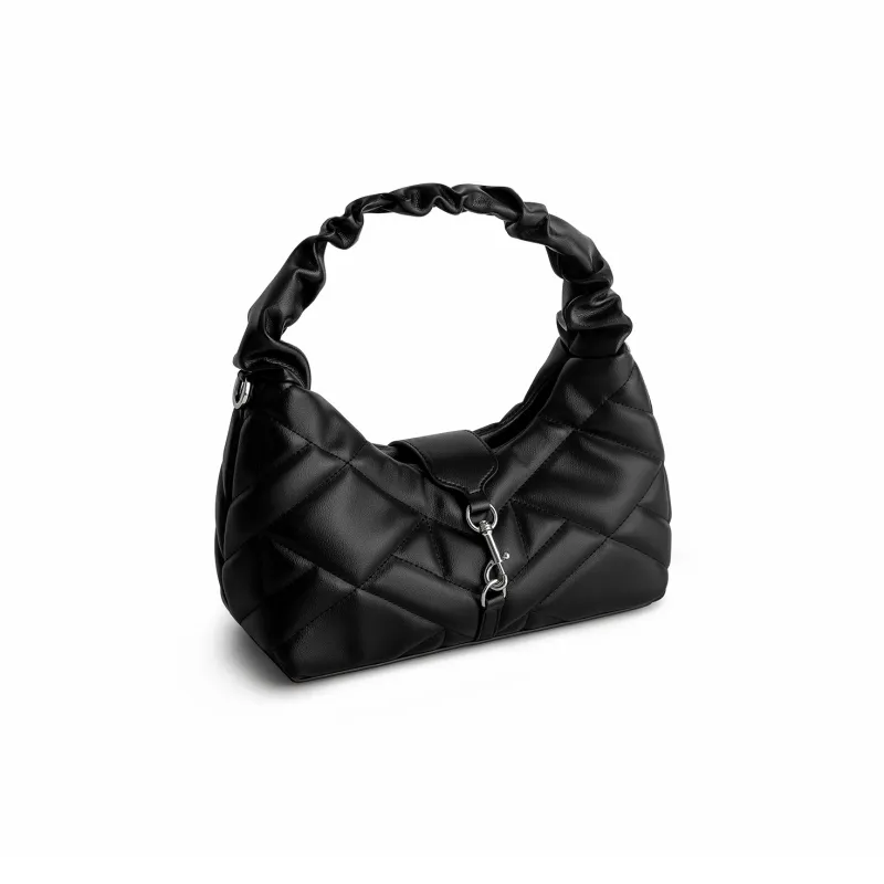 Cthulhu Split Cow Leather Detachable Long Strap Shoulder Bag, Crossbody Bag, Handbag Medium Size Women's Caramel/Black-8