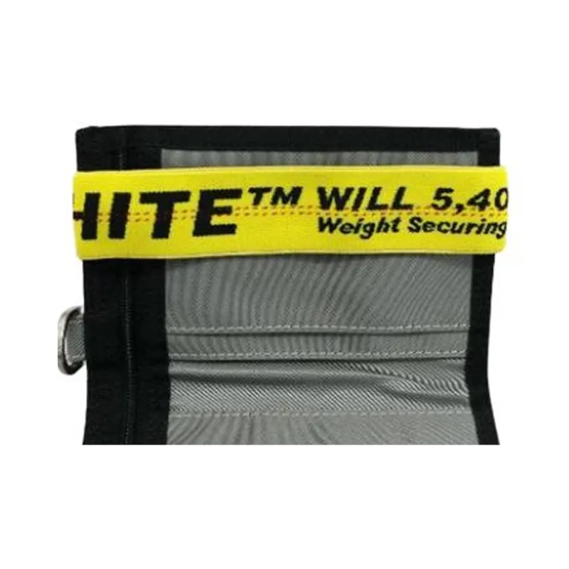 OFF WHITE Polyamide Wallet Unisex Gray & White-5