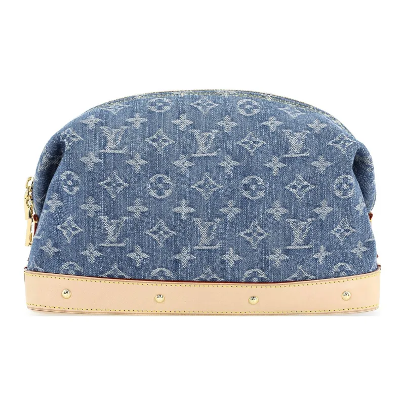 LOUIS VUITTON Pochette Cosmetique Gm Monogram Denim Blue-2