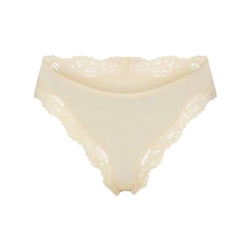 SKIMS FITS EVERYBODY LACE TANGA Underpants Women's 1 Pack Butter-0