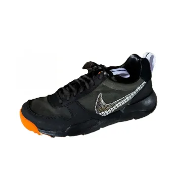 Tom Sachs x Nike Mars Yard Durable Breathable Low Top Casual Shoes Men's Black