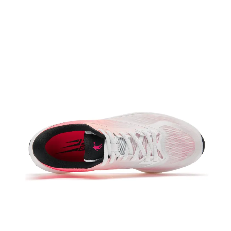 QIAODAN Flying Shadow 4.0 Running Shoes Men Low Top Jordan White Fluorescent Flying Shadow Pink-3