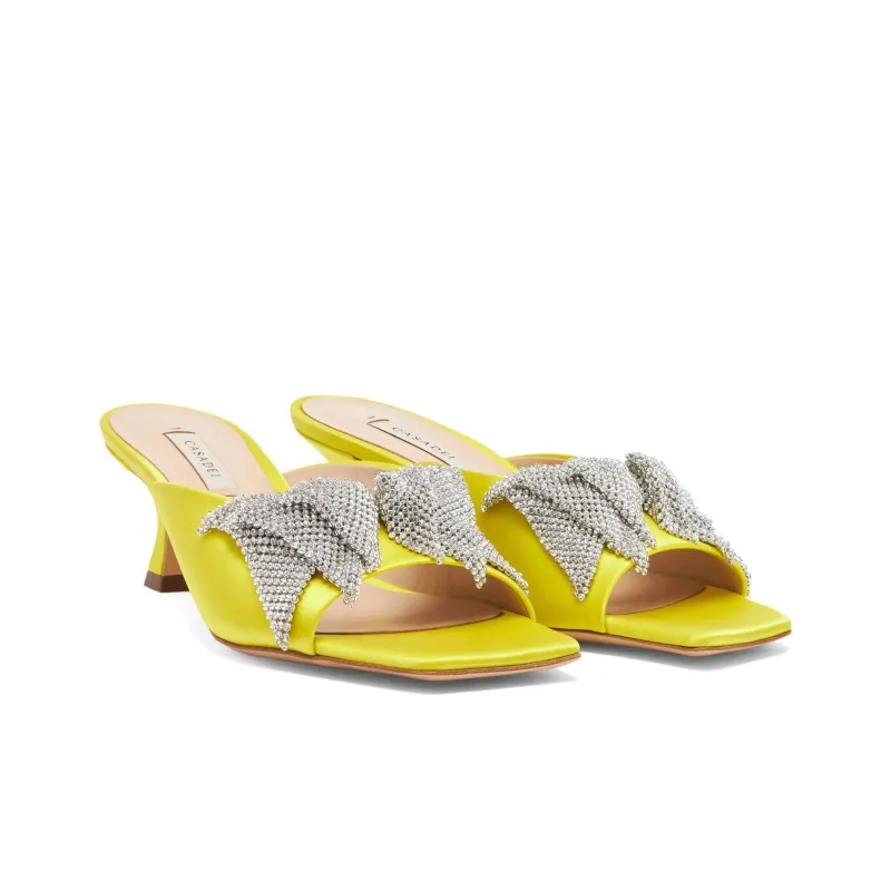 Casadei Butterfly 50mm Satin Pumps-2