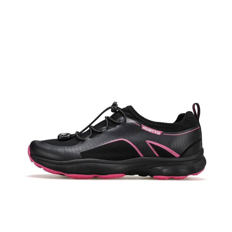 HUMTTO Low Top Outdoor Shoes Women's Black Rose Red-0