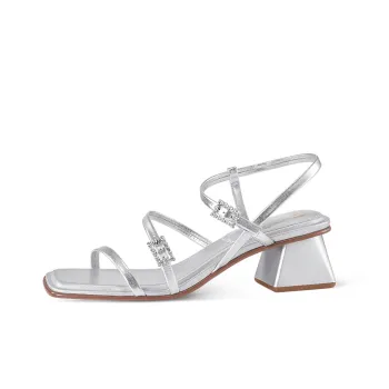 7or9 Strap Sandals 5cm Women's Silver