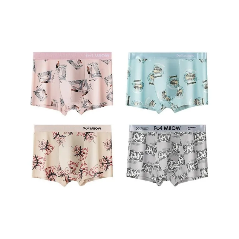 MIIOW Trendy Party Collection Cooling Summer Collection Underpants Men's 4 Pack-35