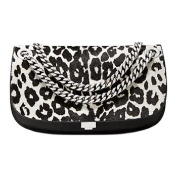MICHAEL KORS Christie Mini Leopard Print Calf Hair And Leather Envelope Bag