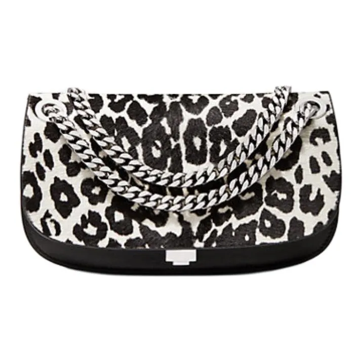MICHAEL KORS Christie Mini Leopard Print Calf Hair And Leather Envelope Bag-0
