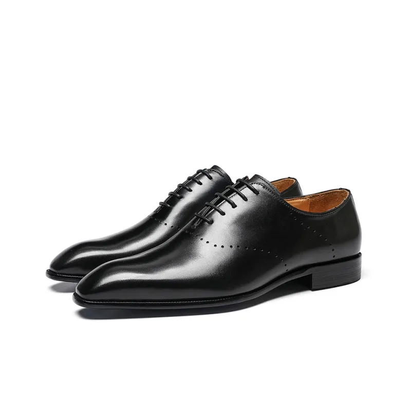ASTON M.JAZZ Dress Shoes Men Low Top Black/Gray/Coffee-3