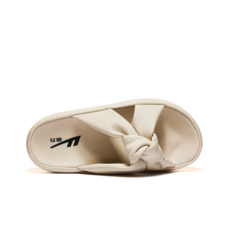 Warrior Quiet Slip Resistant Abrasion Resistant Slide Slippers Women's Beige-2