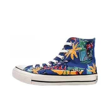 Converse All Star Light Anti-Slip Wear-Resistant High-Top Canvas Shoes Unisex Blue