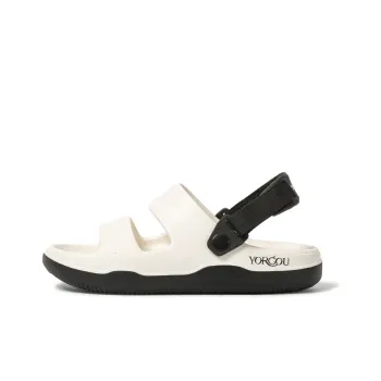 Far port Beach Sandals Unisex Milk Tea/Toffee Orange/Pearl White/Night Black/Dark Brown