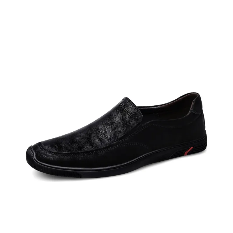 Wen Nai Beanie Shoes Men's Black-1