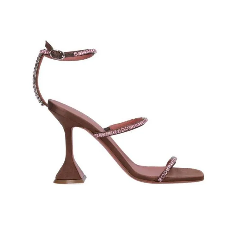 AMINA MUADDI Gilda Crystal Embellished Sandals-1
