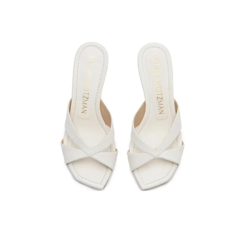 Stuart Weitzman/SW Slide Slippers Women's Beige-5